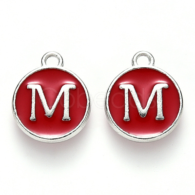Platinum Plated Alloy Enamel Charms LS-ENAM-S118-03M-P-1
