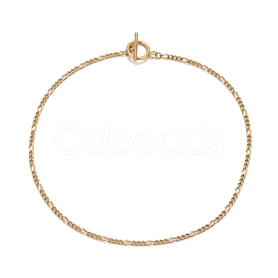 304 Stainless Steel Chain Necklaces NJEW-A002-08G-1