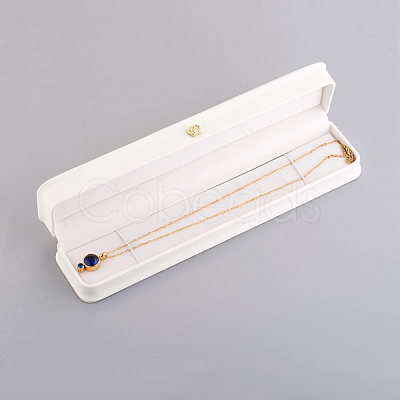 PU Leather Bracelet Necklace Gift Boxes X-LBOX-L005-H04-1