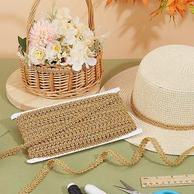 Polyester Centipede Lace Ribbon OCOR-WH0088-43B-03-1