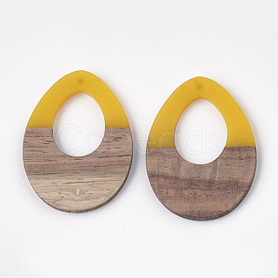 Resin & Wood Pendants X-RESI-S358-05D-1