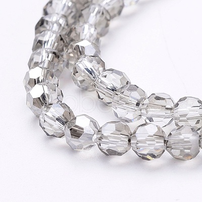 Electroplate Glass Beads Strands X-EGLA-J042-4mm-15-1