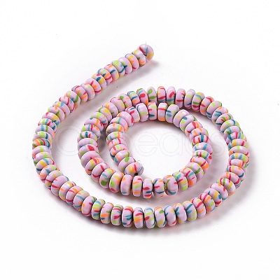 Handmade Polyester Clay Beads Strand CLAY-P001-02B-1