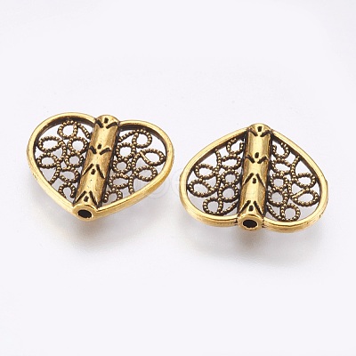Tibetan Style Alloy Beads TIBE-F025-27AG-1