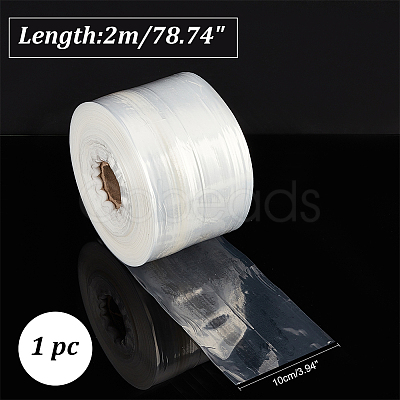 Transparent PE Tubing Film Rolls ABAG-WH0039-21A-1