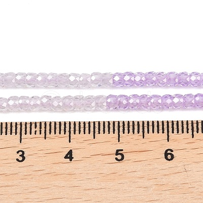 Cubic Zirconia Beads Strands ZIRC-P125-2x3mm-01-1