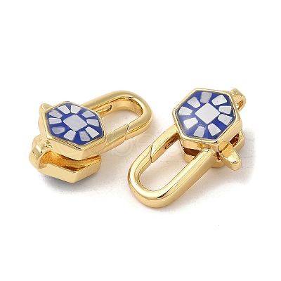 Brass Lobster Claw Clasps KK-K385-019G-1