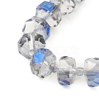 Transparent Electroplate Glass Beads Strands EGLA-P062-01A-HR01-1