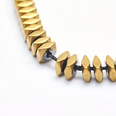 Electroplate Non-magnetic Synthetic Hematite Beads Strands G-L489-D05-1