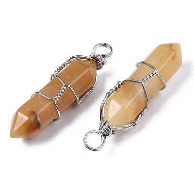 Natural Topaz Jade Big Pendants G-T122-70H-1