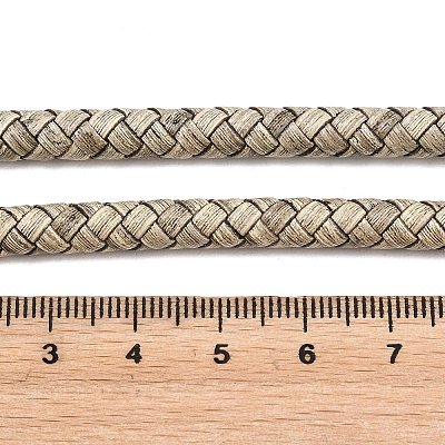 Braided Leather Cord with Core WL-F009-6mm-03-1