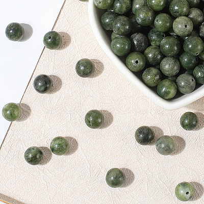 120pcs Natural Chinese Jade/Southern Jade Beads G-PA0001-08B-1