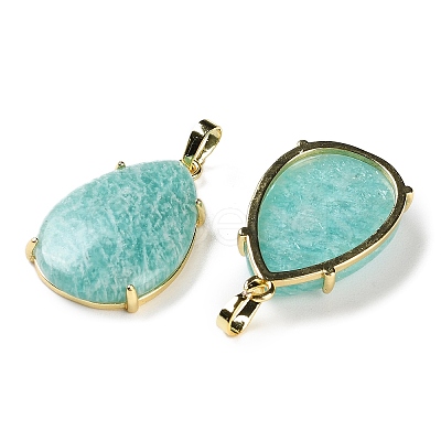Natural Amazonite Pendants G-U002-01G-B-1