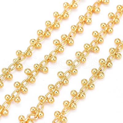 Handmade Brass Beaded Chains CHC-I006-02G-1