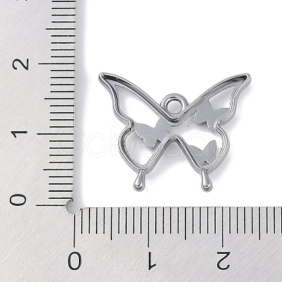 Rack Plating Alloy Enamel Pendants PALLOY-F018-15B-01-1
