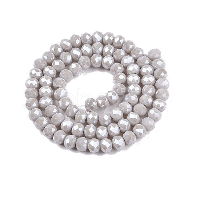 Electroplate Glass Beads Strands EGLA-A044-P6mm-A19-1