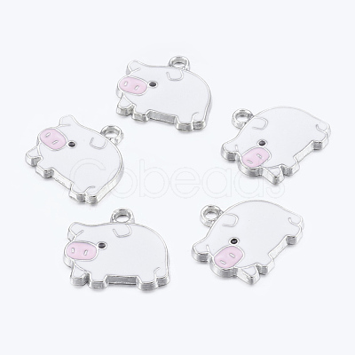 Zinc Alloy Enamel Pendants X-ENAM-22X18-2-1