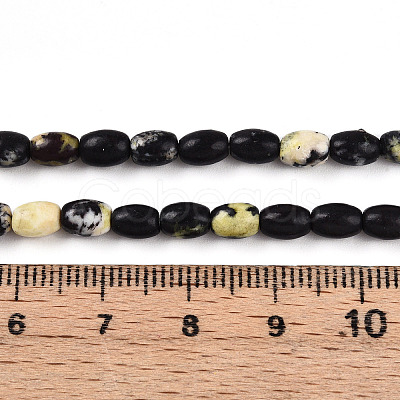 Natural Yellow Turquoise(Jasper) Beads Strands G-N346-02A-13-1