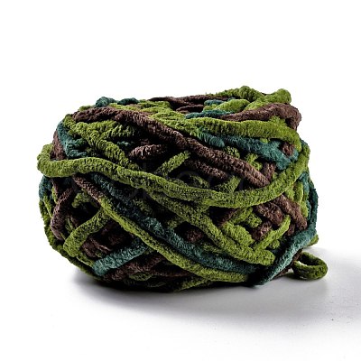 Bulky Soft Polyester Crocheting Knitting Yarn for Scarf OCOR-G009-03Q-1