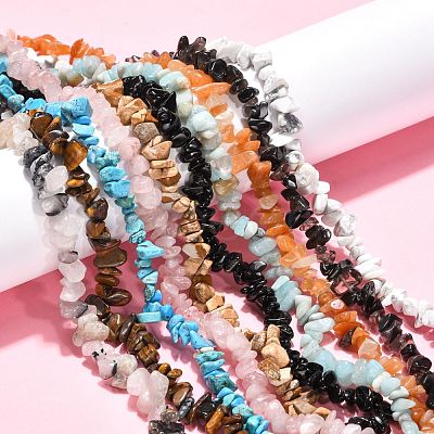 Chip Gemstone Beads Strands Mix M-F001-1