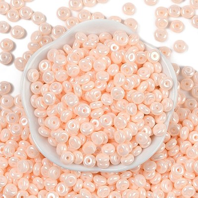 Opaque Colours Luster Glass Seed Beads SEED-P008-01C-14-1