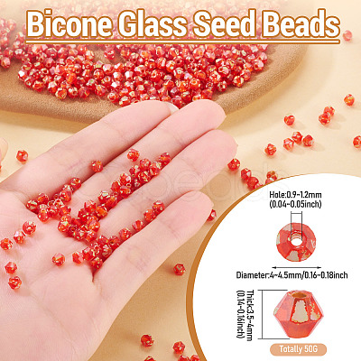 Picasso Baking Paint Glass Seed Beads SEED-TA0001-62H-1