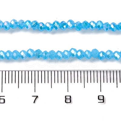 Baking Electroplate Glass Beads Strands DGLA-A039-J2MM-B12-1