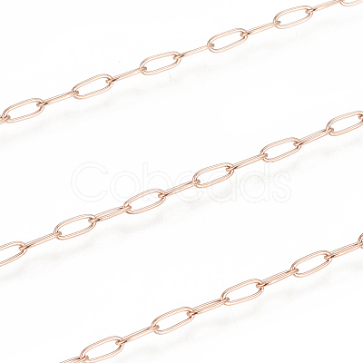 Ion Plating(IP) 304 Stainless Steel Paperclip Chains CHS-F010-01I-RG-1