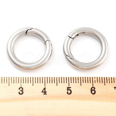 Non-Tarnish 316 Stainless Steel Spring Gate Rings STAS-M296-01P-A-01-1