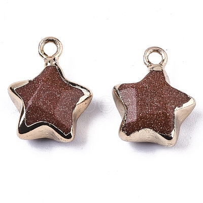 Synthetic Goldstone Pendants G-N326-36I-1