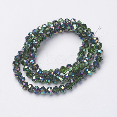Electroplate Transparent Glass Beads Strands LS-EGLA-A034-T6mm-Q04-1