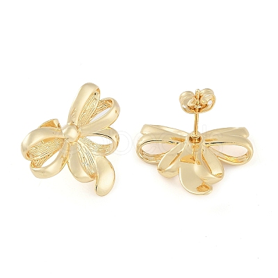 Brass Stud Earrings for Women EJEW-S225-12G-02-1