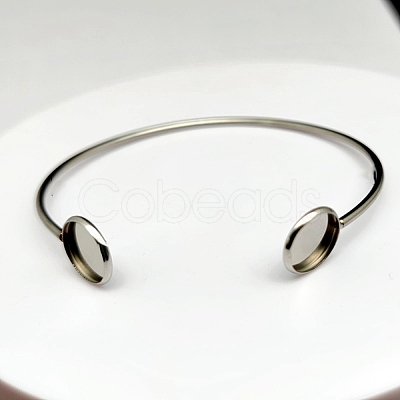 304 Stainless Steel Cuff Bangle Making FIND-WH0032-97P-1