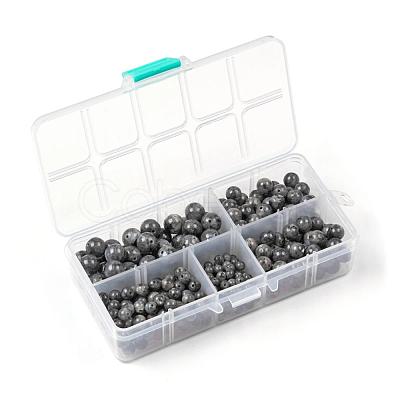 340Pcs 4 Sizes Natural Larvikite Beads G-LS0001-24-1