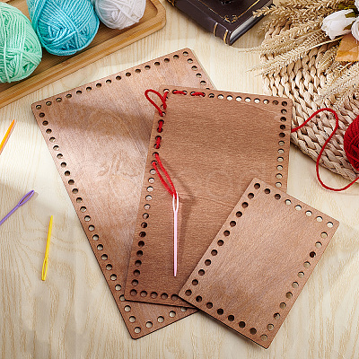 Wooden Basket Bottoms TOOL-WH0159-02A-1