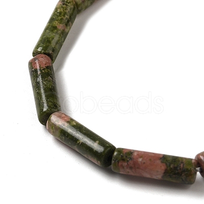 Natural Unakite Beads Strands G-U010-A04-01-1