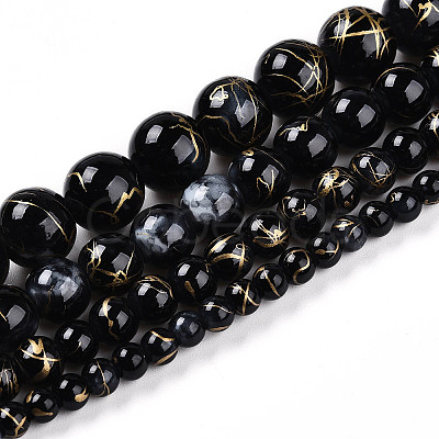 Baking Paint Glass Beads X1-DGLA-N003-4mm-B10-1