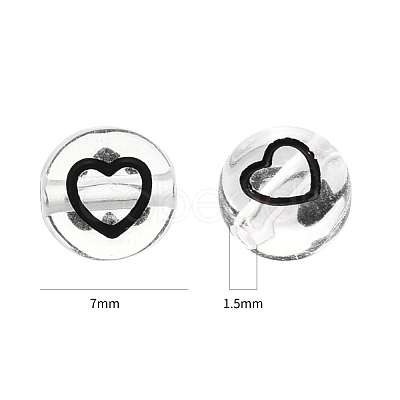 Transparent Acrylic Beads TACR-YW0001-12B-1