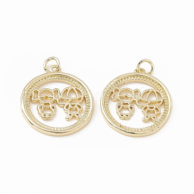Brass Pendants KK-E068-VB200-1