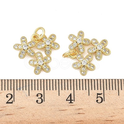 Brass Micro Pave Cubic Zirconia Pendants KK-Z120-13G-1