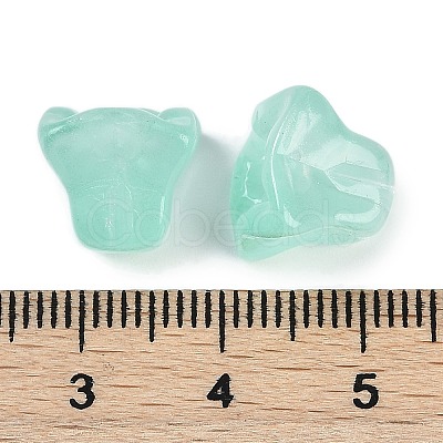 Transparent Spray Paint Glass Beads GLAA-H035-03I-1