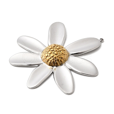 Two Tone 304 Stainless Steel Big Pendants STAS-B120-01GP-02-1