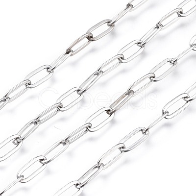 Tarnish Resistant 304 Stainless Steel Cable Chains CHS-M002-01P-1
