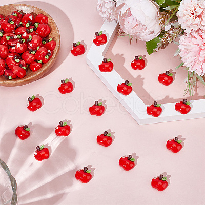70Pcs Opaque Resin Cabochons RESI-ME0001-25-1