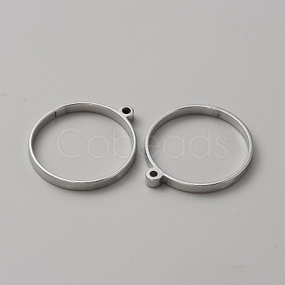 304 Stainless Steel Open Back Bezel Pendants FIND-WH0152-123D-1
