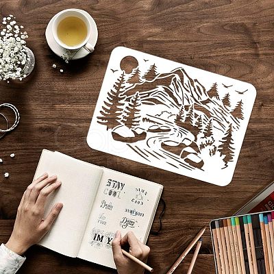 Plastic Reusable Drawing Painting Stencils Templates DIY-WH0202-256-1