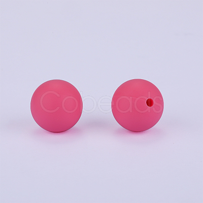 Round Silicone Focal Beads SI-JX0046A-07-1