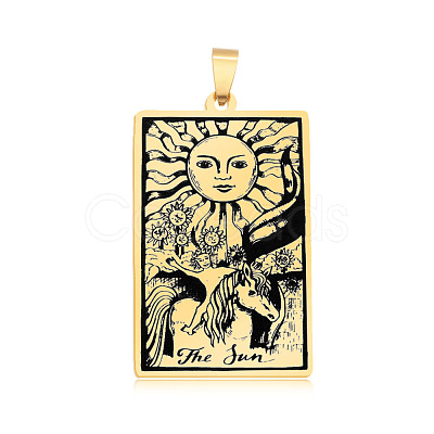 201 Stainless Steel Pendants STAS-S105-LA460-7-1