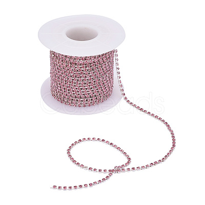 Brass Rhinestone Strass Chains CHC-R125-S6-04S-1