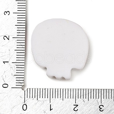 Skull Halloween Opaque Resin Decoden Cabochons RESI-R446-01D-1